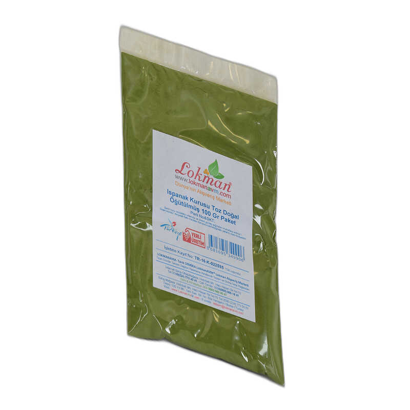 Lisinya214 Ispanak Kurusu Toz Doğal Öğütülmüş 100 Gr Paket
