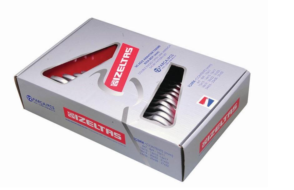 İzeltaş 0100 İki Ağız Anahtar Takımı Kısa Boy 8 Parça Lisinya202 İzeltaş 0100 İki Ağız Anahtar Takımı Kısa Boy 8 Parça