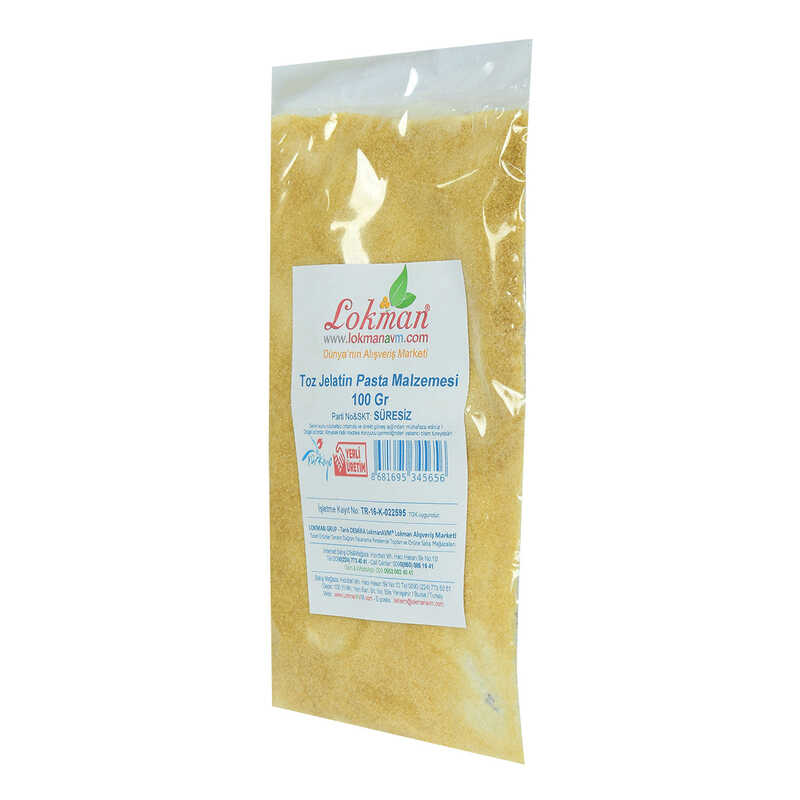 Lisinya214 Jelatin Toz Öğütülmüş Pasta Malzemesi 100 Gr Paket