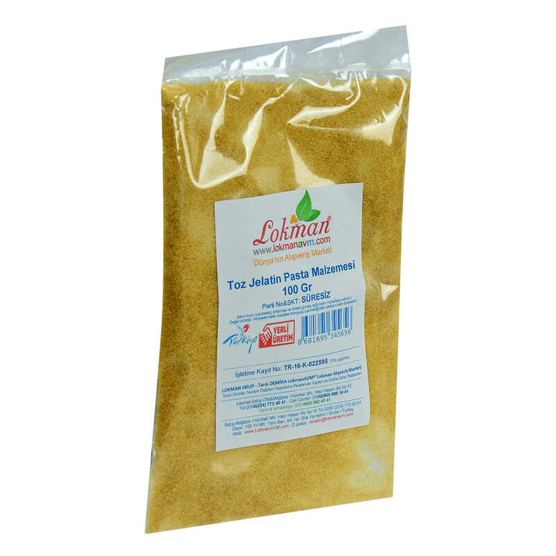 Lisinya214 Jelatin Toz Öğütülmüş Pasta Malzemesi 100 Gr Paket
