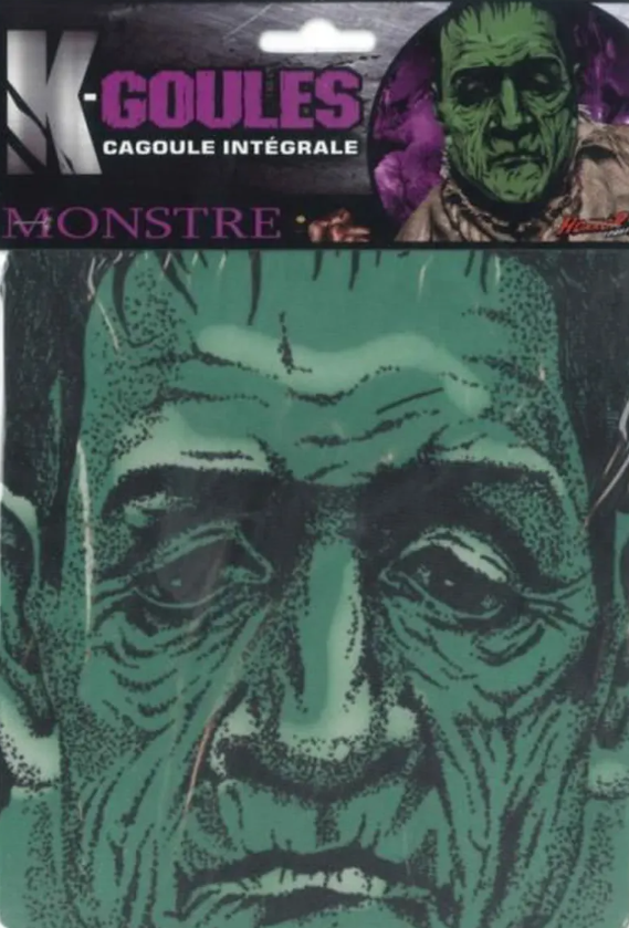 Kafaya Tam Geçmeli Bez Frankenstein Maskesi - Streç Korku Maskesi - 3D Baskılı Maske Model 5 - Lisinya
