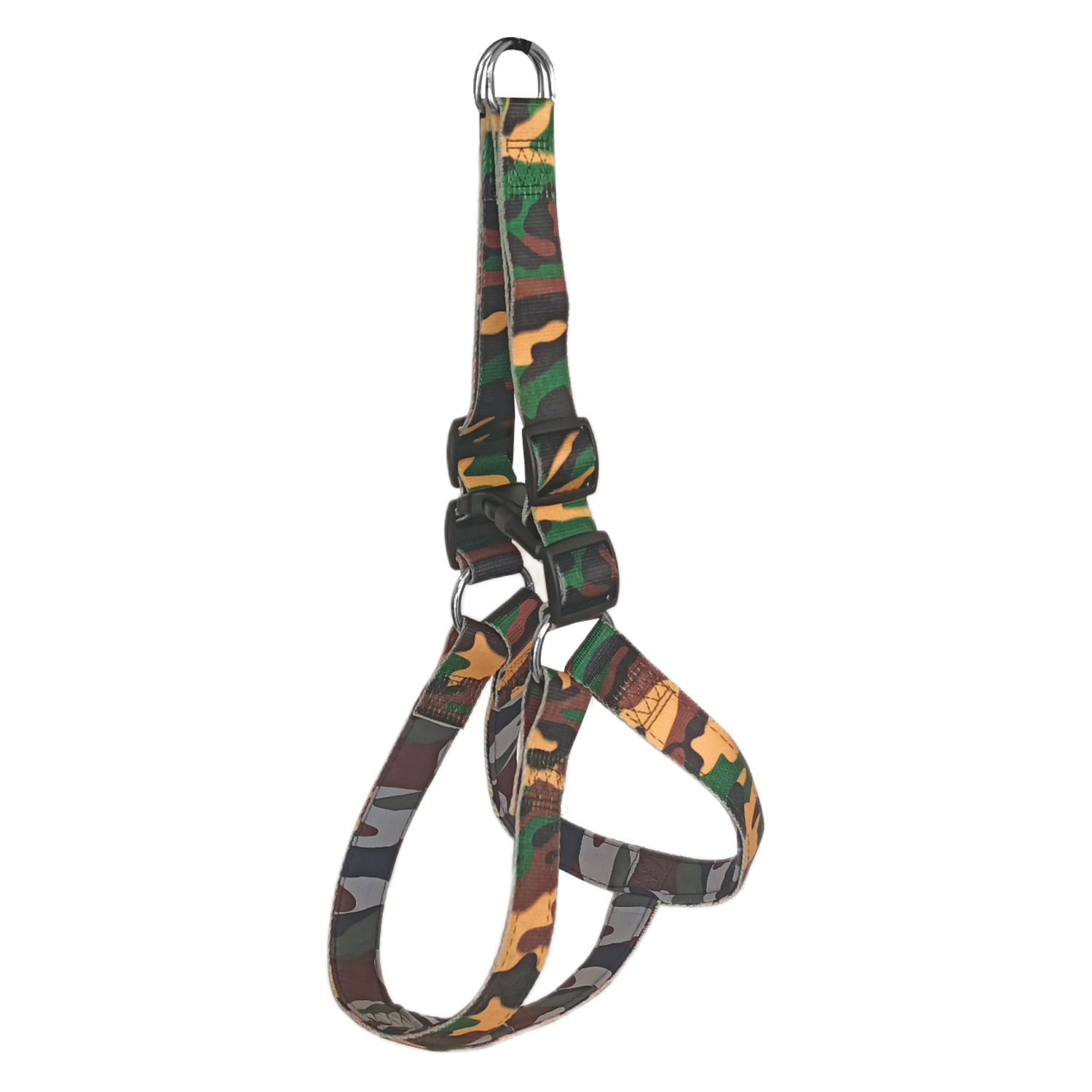 Köpek Göğüs Tasma Seti Dokuma 3 cm*70-90 cm Kamuflaj - Lisinya
