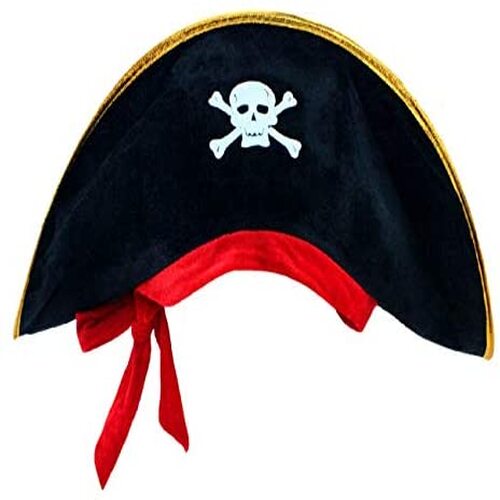 Kaptan Jack Kadife Çocuk Boy Korsan Şapkası (Lisinya)