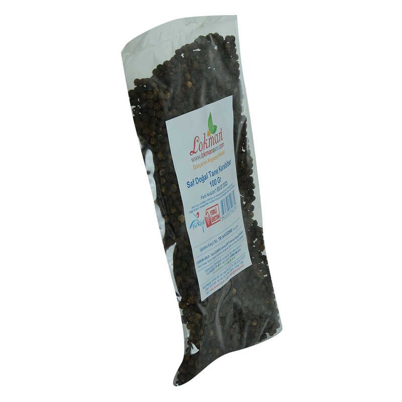 Karabiber Doğal Tane Saf 100 Gr Paket - Lisinya