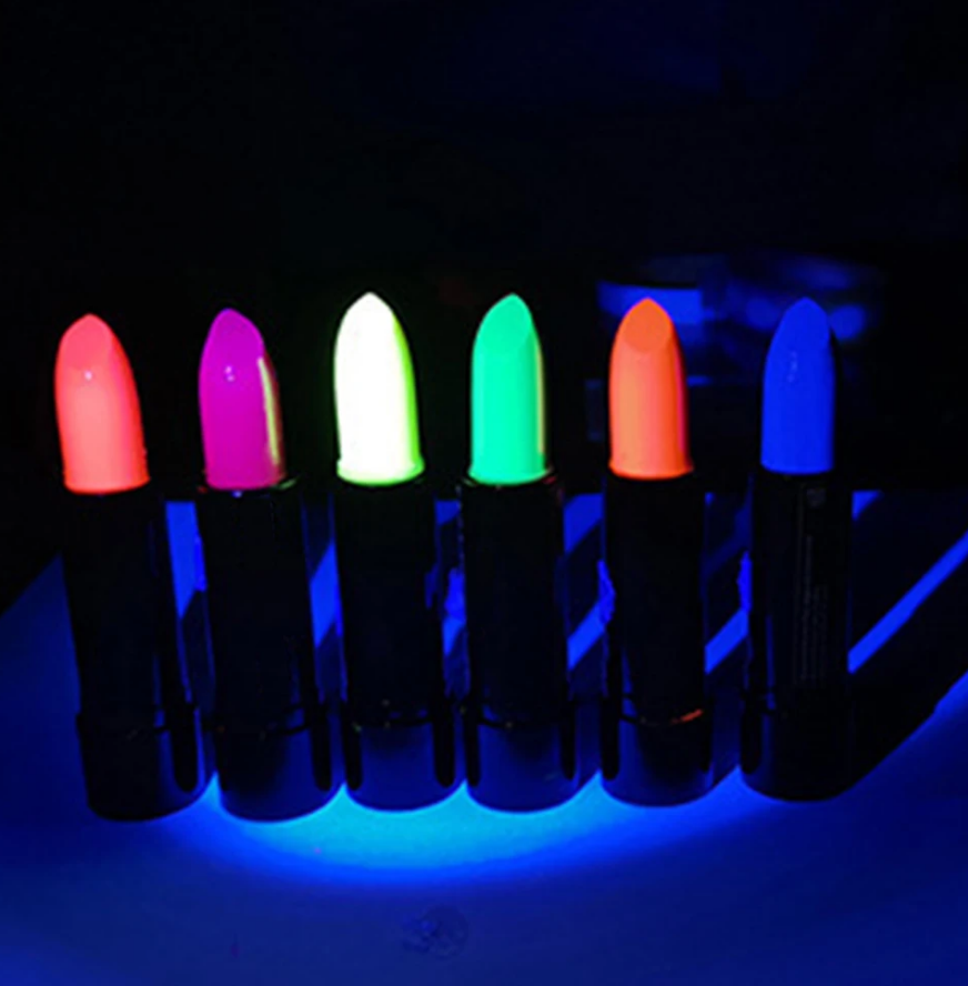 Karanlıkta Parlayan Yanan UV Neon Ruj Yüz Boyama 6 Adet 6 Renk Karanlıkta Parlayan Yanan UV Neon Ruj Yüz Boyama 6 Adet 6 Renk (Lisinya)