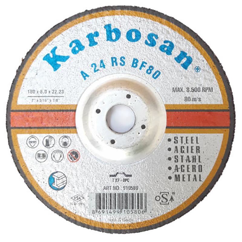 Lisinya202 Karbosan Metal Taşlama Diski 180x8,0x22,23