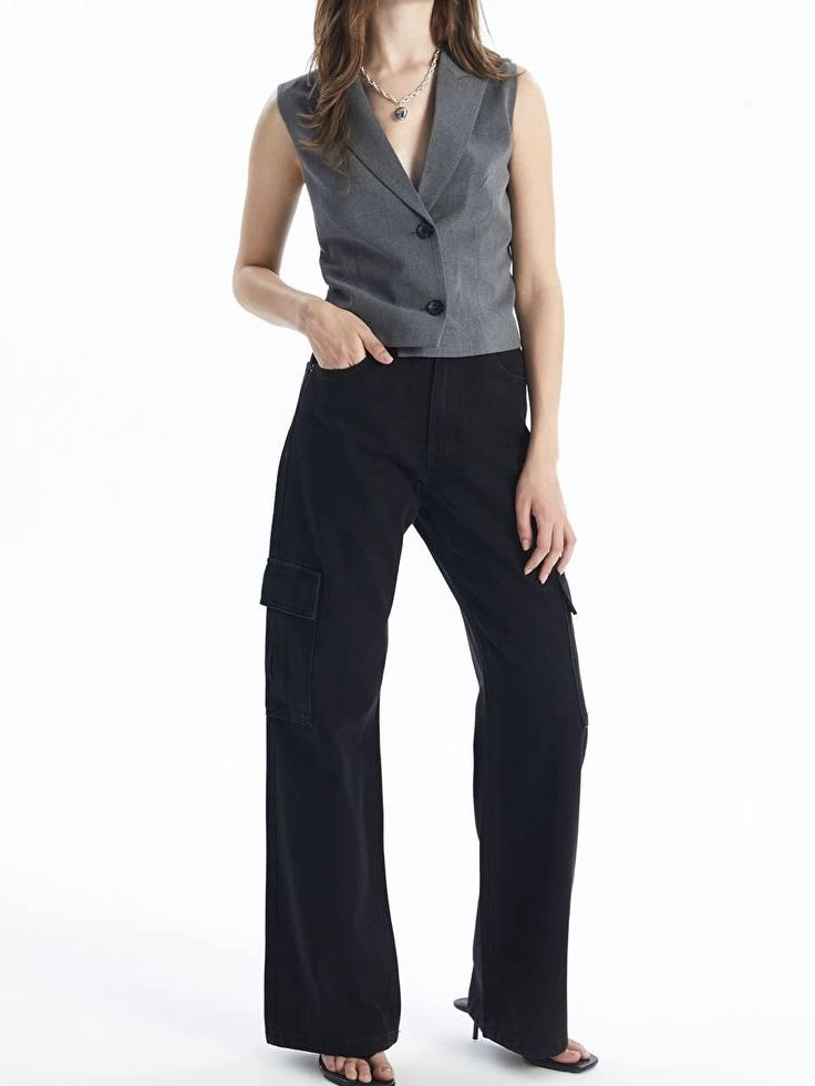 cep jeans pantolon siyah - Lisinya