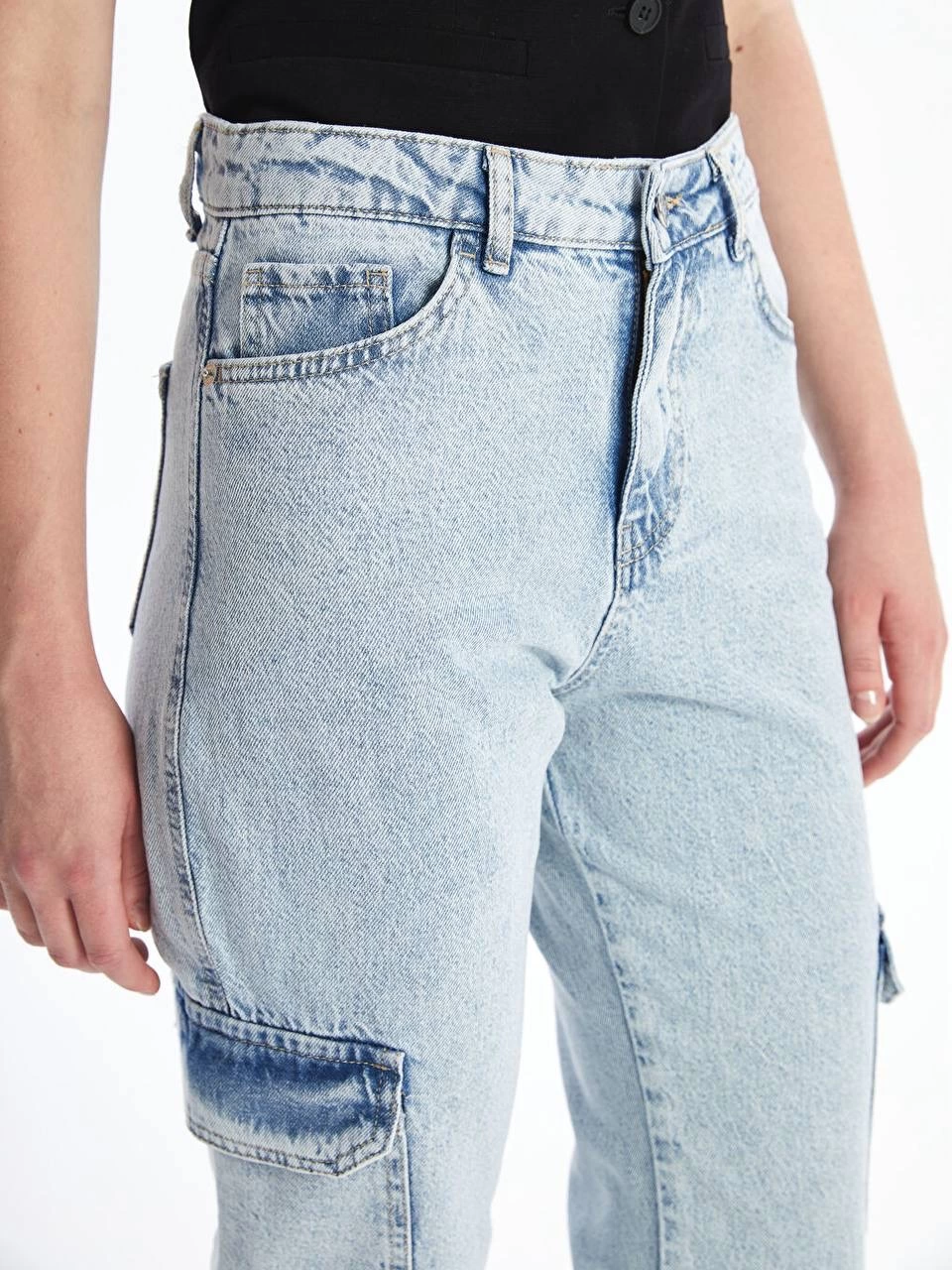 cep kar yıkama jeans pantolon - Lisinya