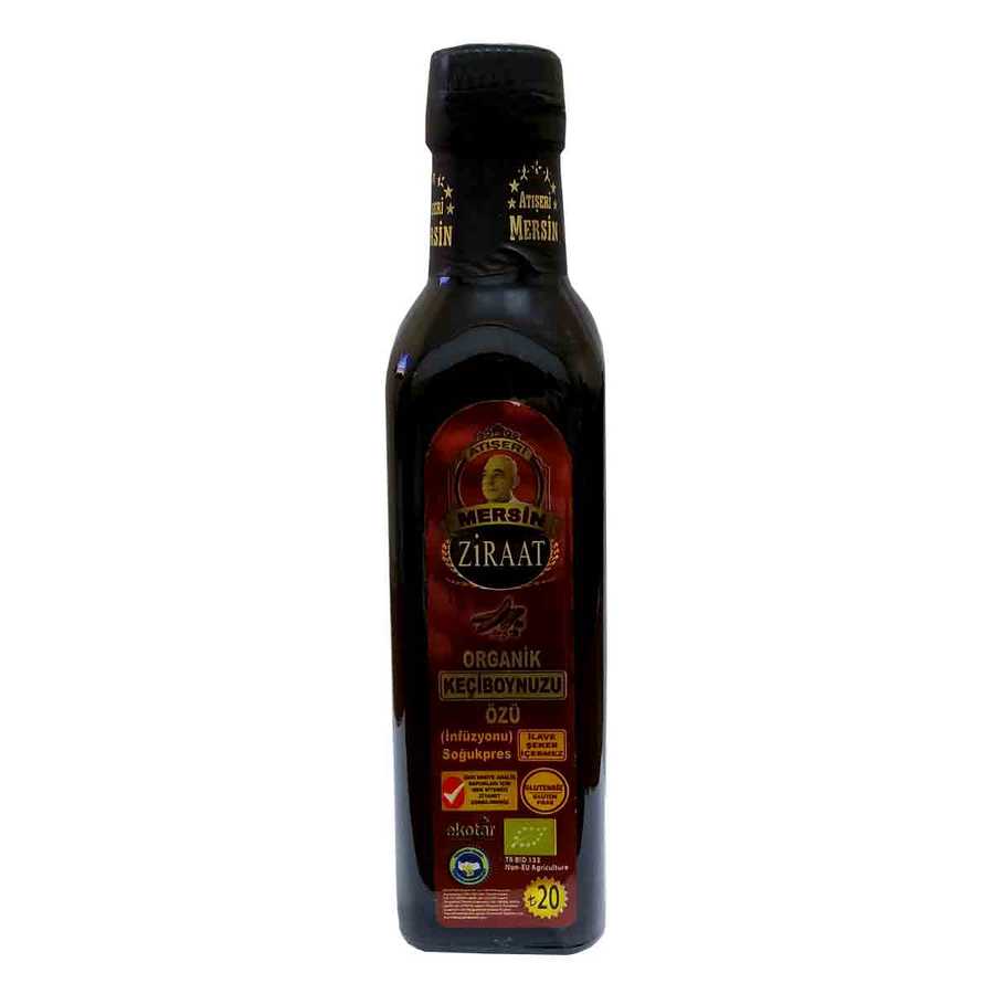 Lisinya214 Keçiboynuzu Özü Harnup Özü Organik Cam Şişe 350 Gr