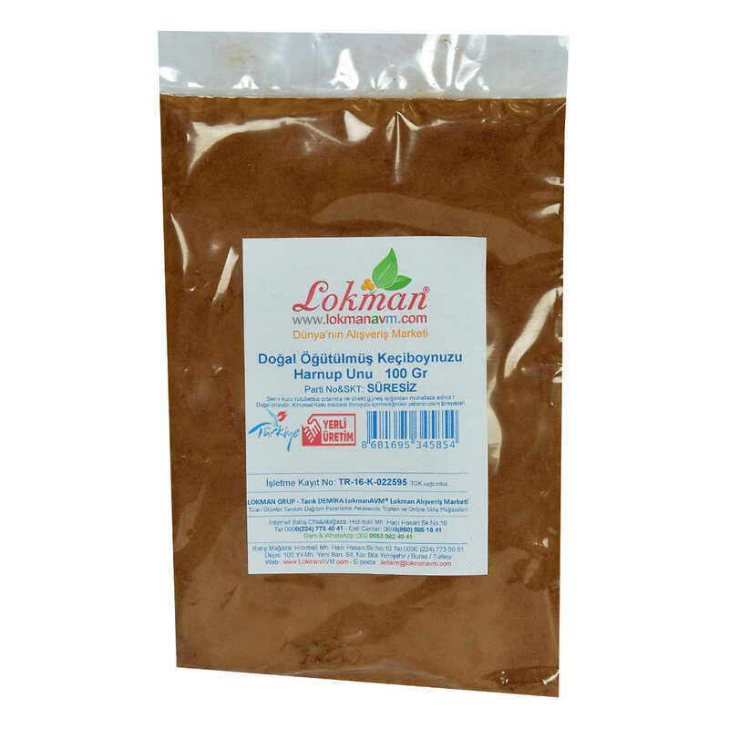 Lisinya214 Keçiboynuzu Unu Harnup Unu Öğütülmüş Doğal 100 Gr Paket