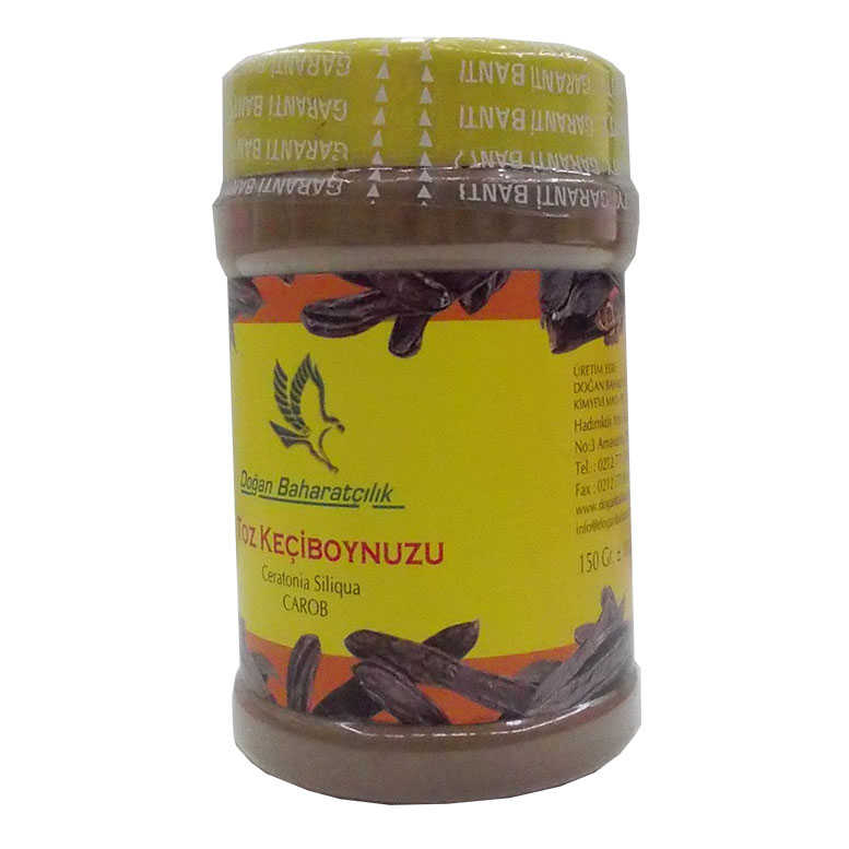 Lisinya214 Keçiboynuzu Unu Harnup Unu Öğütülmüş Doğal Pet Şişe 150 Gr