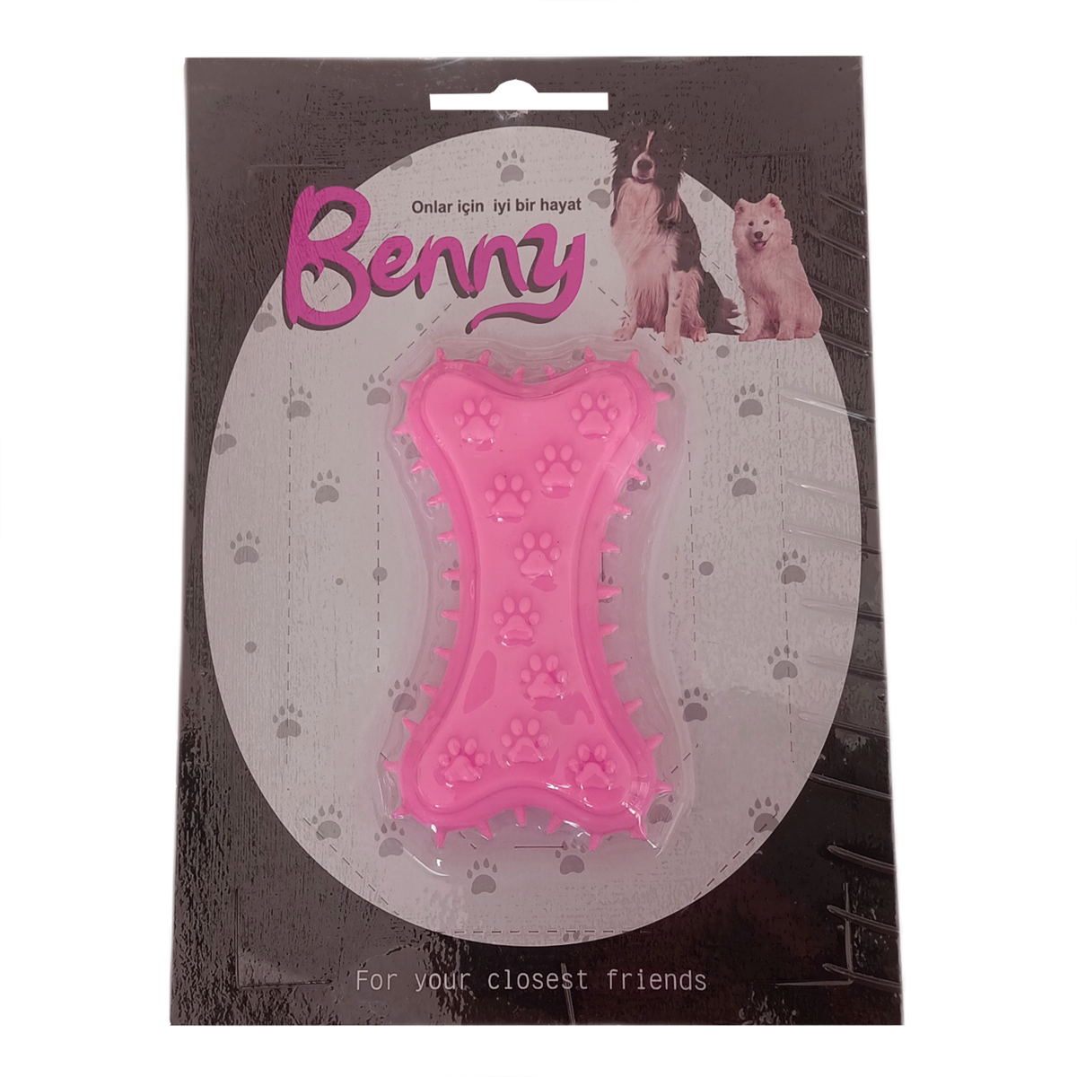 Lisinya205 Benny Köpek Oyuncağı Kemik 5.5 x 10 cm Pembe