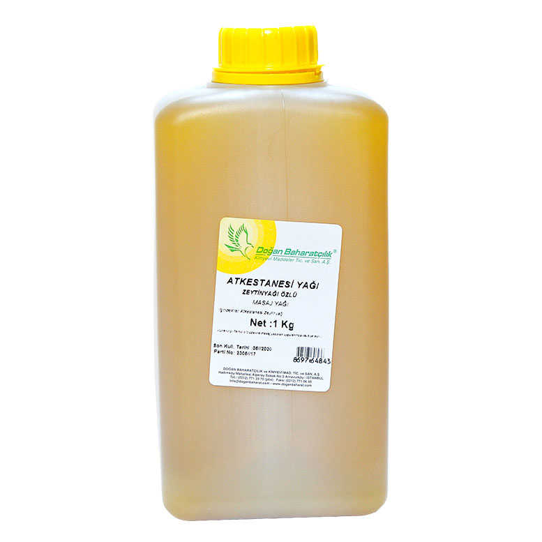 Lisinya214 At Kestanesi Yağı Pet Bidon 1000 Gr