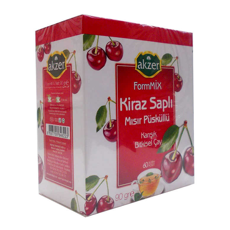 Kiraz Saplı Mısır Püsküllü sel Çay 60 Süzen Poşet - Lisinya