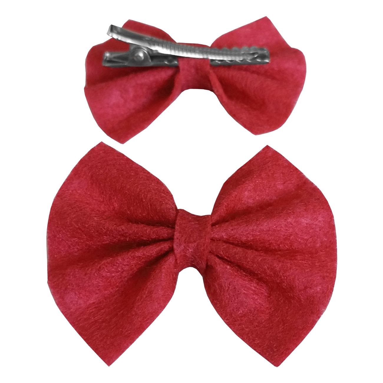 Keçe Papyonlu Kedi Köpek Tokası 4.5-5.5 cm Kırmızı ( 2 Adet ) Lisinya205 Keçe Papyonlu Kedi Köpek Tokası 4.5-5.5 cm Kırmızı ( 2 Adet )