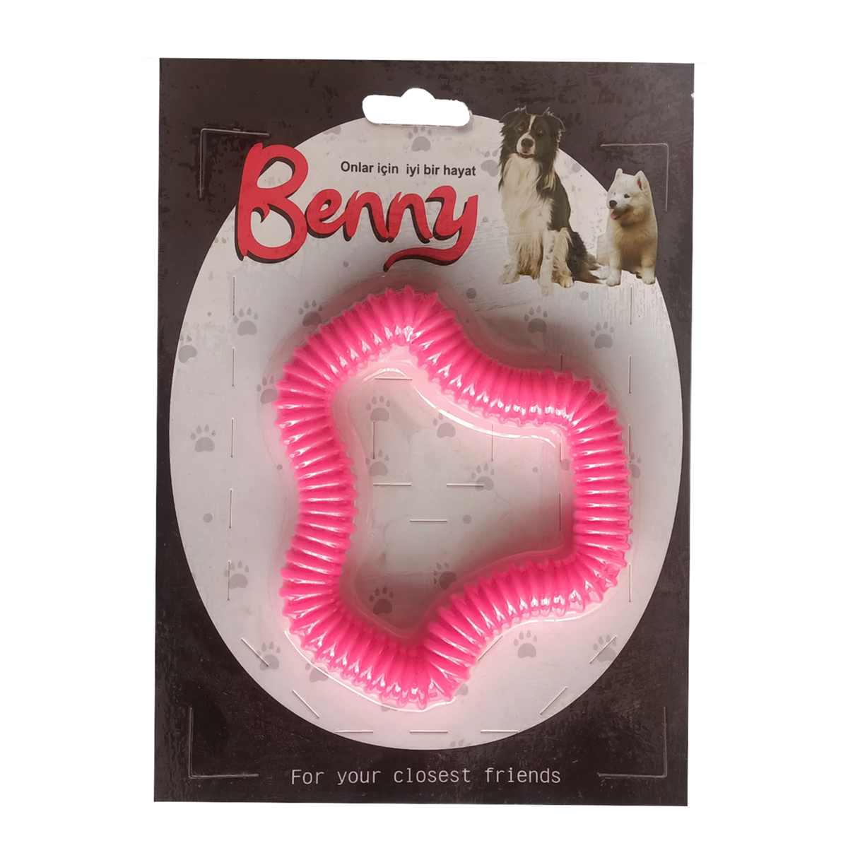 Lisinya205 Benny Köpek Oyuncağı Sert 11 x 10 cm Pembe