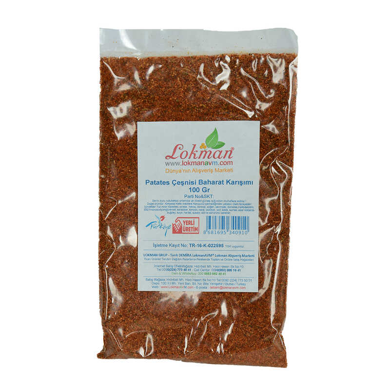 Lisinya214 Kızarmış Patates Baharatı Çeşnisi Karışımı 100 Gr Paket