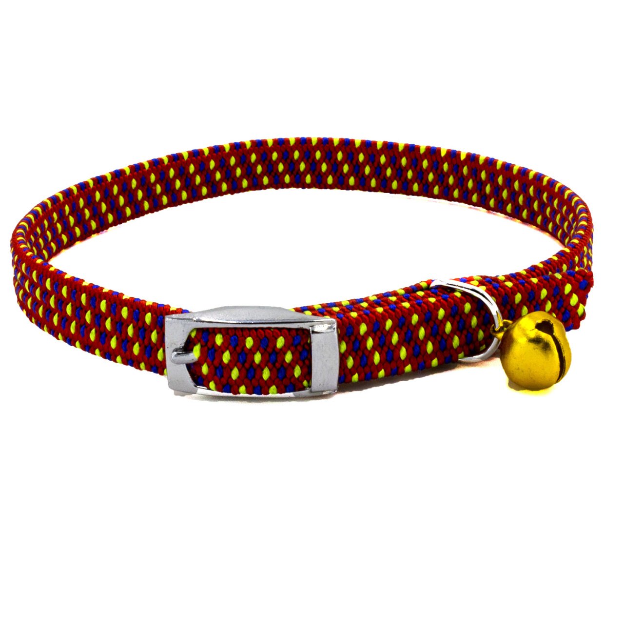 Lisinya205 Ayarlanabilir Elastik Kedi Boyun Tasması 1 cm x 30 cm Kırmızı