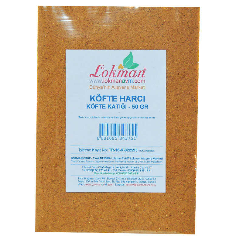 Lisinya214 Köfte Harcı Baharat Karışımı 50 Gr Paket