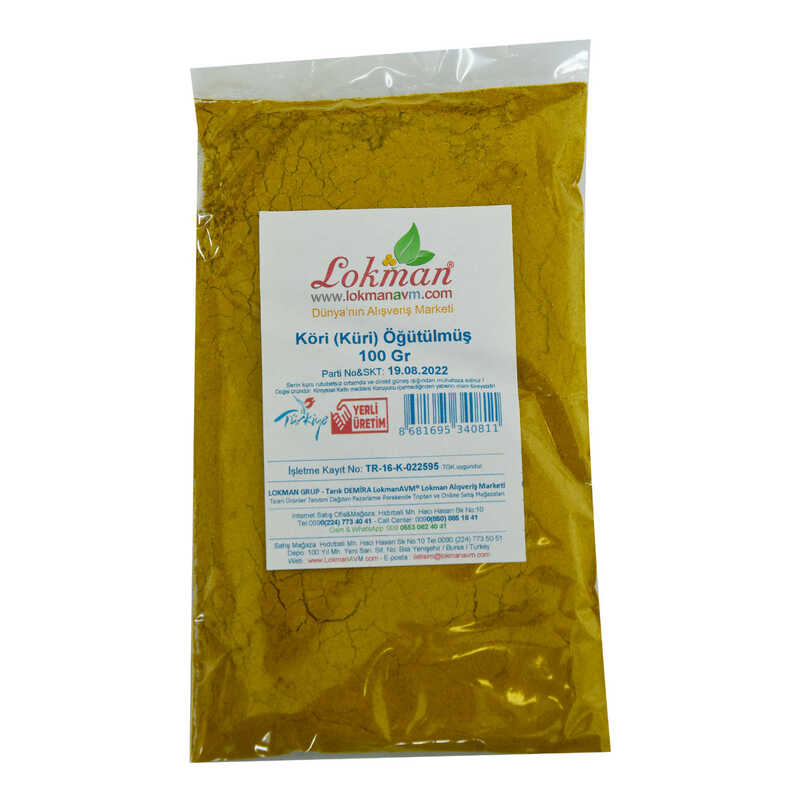 Köri Öğütülmüş Baharat Karışımı Küri Curry 100 Gr Paket - Lisinya