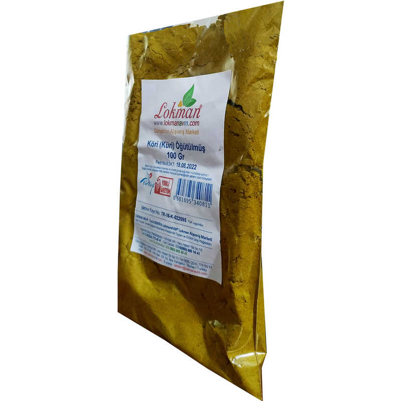 Köri Öğütülmüş Baharat Karışımı Küri Curry 100 Gr Paket - Lisinya