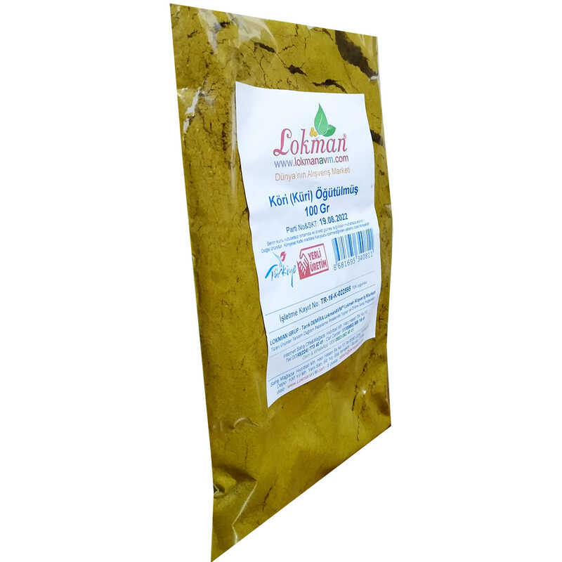 Köri Öğütülmüş Baharat Karışımı Küri Curry 100 Gr Paket - Lisinya