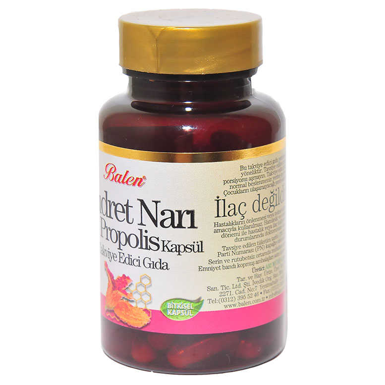 Lisinya214 Kudret Narı Propolis 60 Kapsül