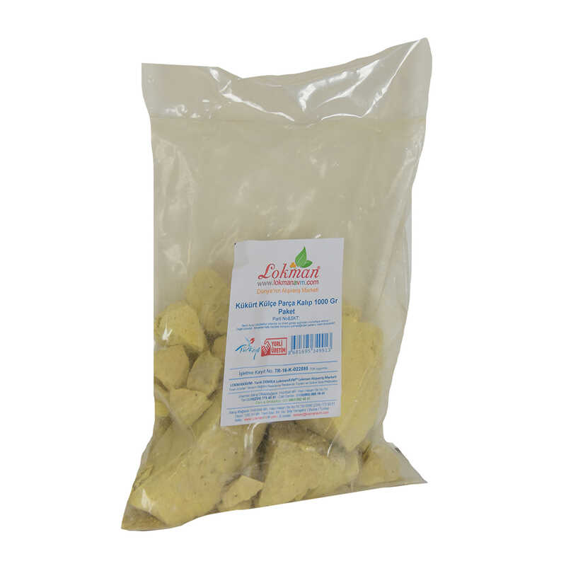 Lisinya214 Kükürt Külçe Parça Kalıp 1000 Gr Paket
