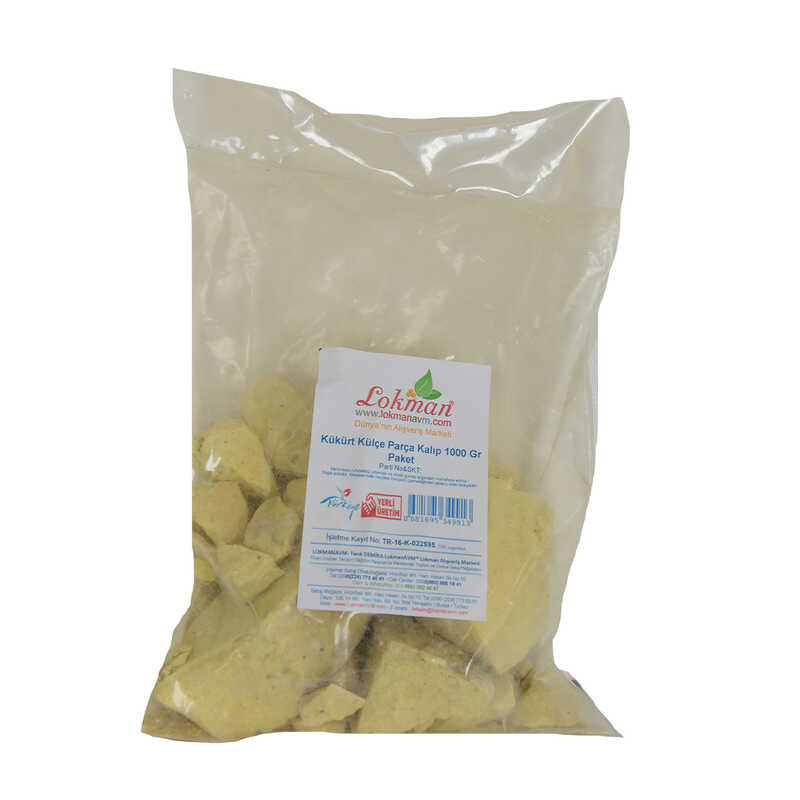 Lisinya214 Kükürt Külçe Parça Kalıp 1000 Gr Paket