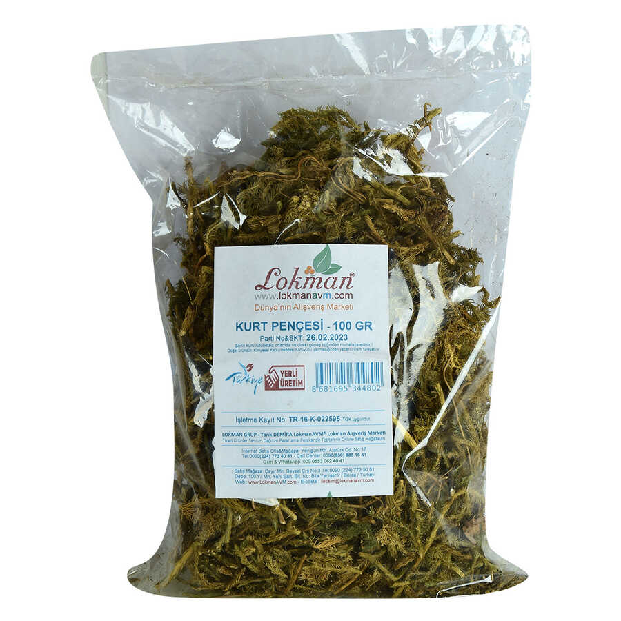 Lisinya214 Kurt Pençesi Otu Doğal 100 Gr Paket
