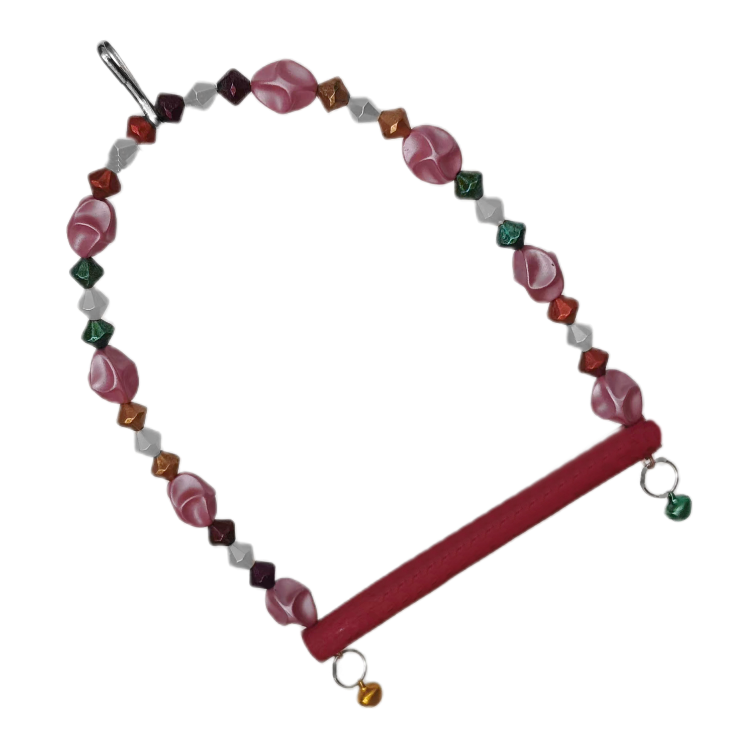 Lisinya205 Boncuklu Ve Tünekli Kuş Salıncağı 10 cm-14 cm Bordo Lisinya205 Boncuklu Ve Tünekli Kuş Salıncağı 10 cm-14 cm Bordo