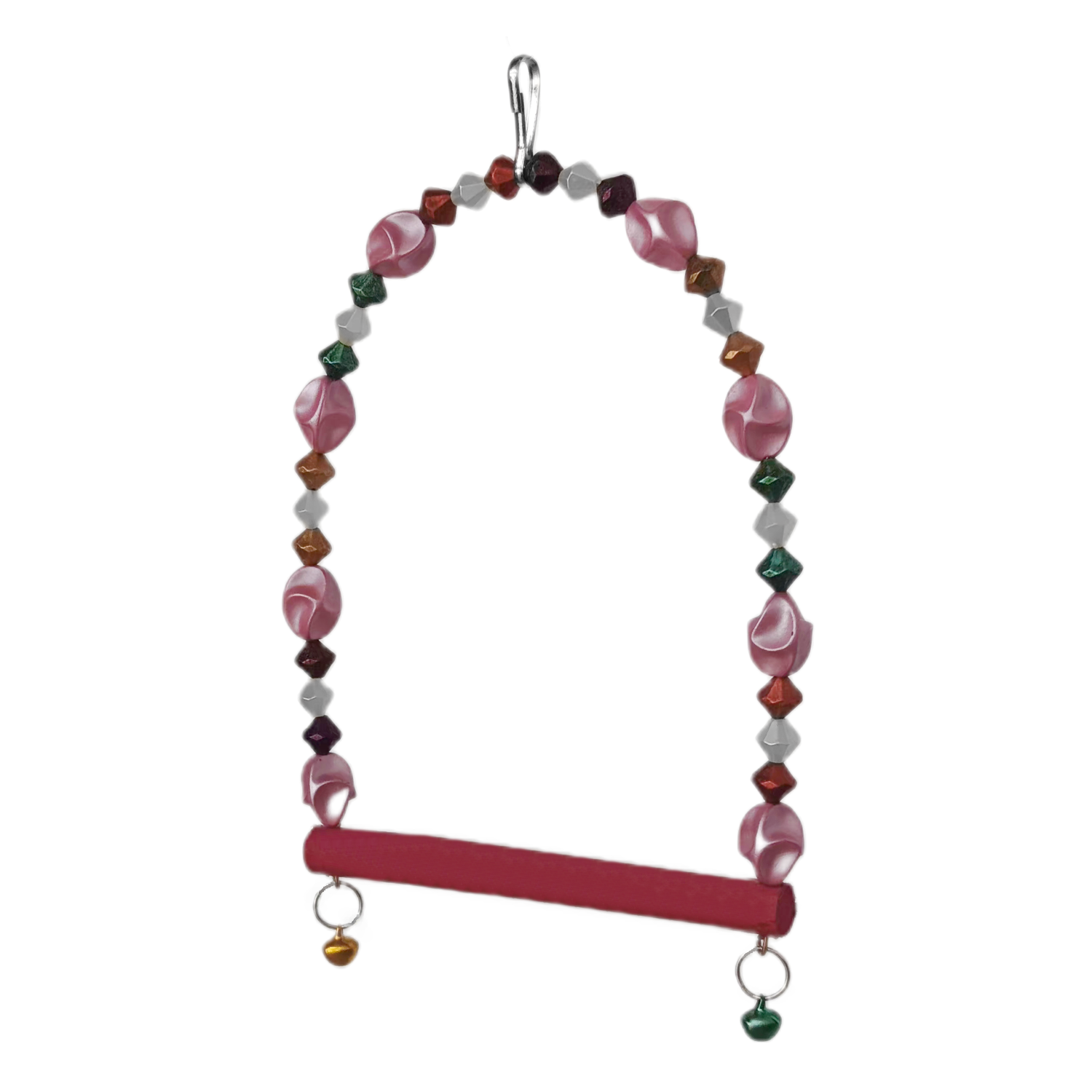 Lisinya205 Boncuklu Ve Tünekli Kuş Salıncağı 10 cm-14 cm Bordo Lisinya205 Boncuklu Ve Tünekli Kuş Salıncağı 10 cm-14 cm Bordo