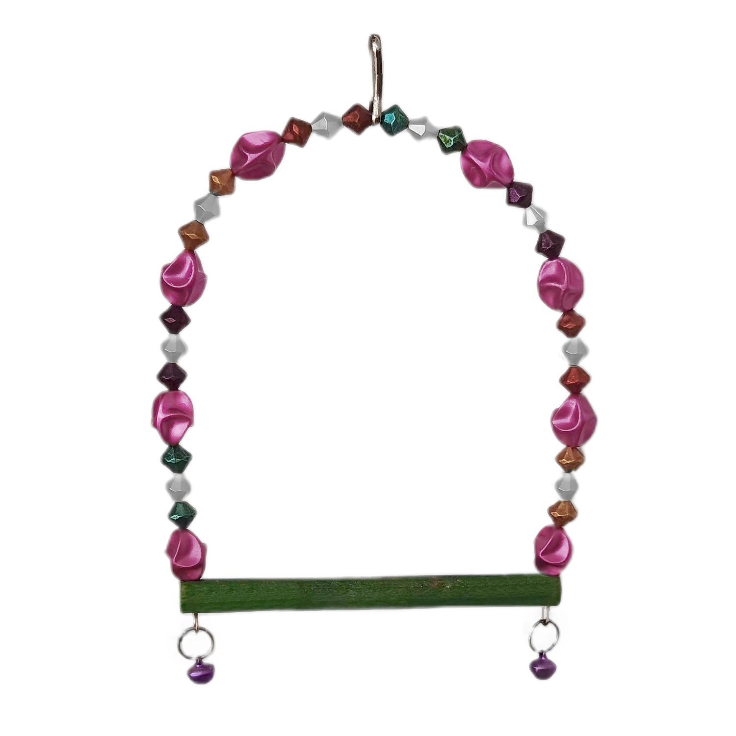 Lisinya205 Boncuklu Ve Tünekli Kuş Salıncağı 10 cm-14 cm Bordo Lisinya205 Boncuklu Ve Tünekli Kuş Salıncağı 10 cm-14 cm Bordo
