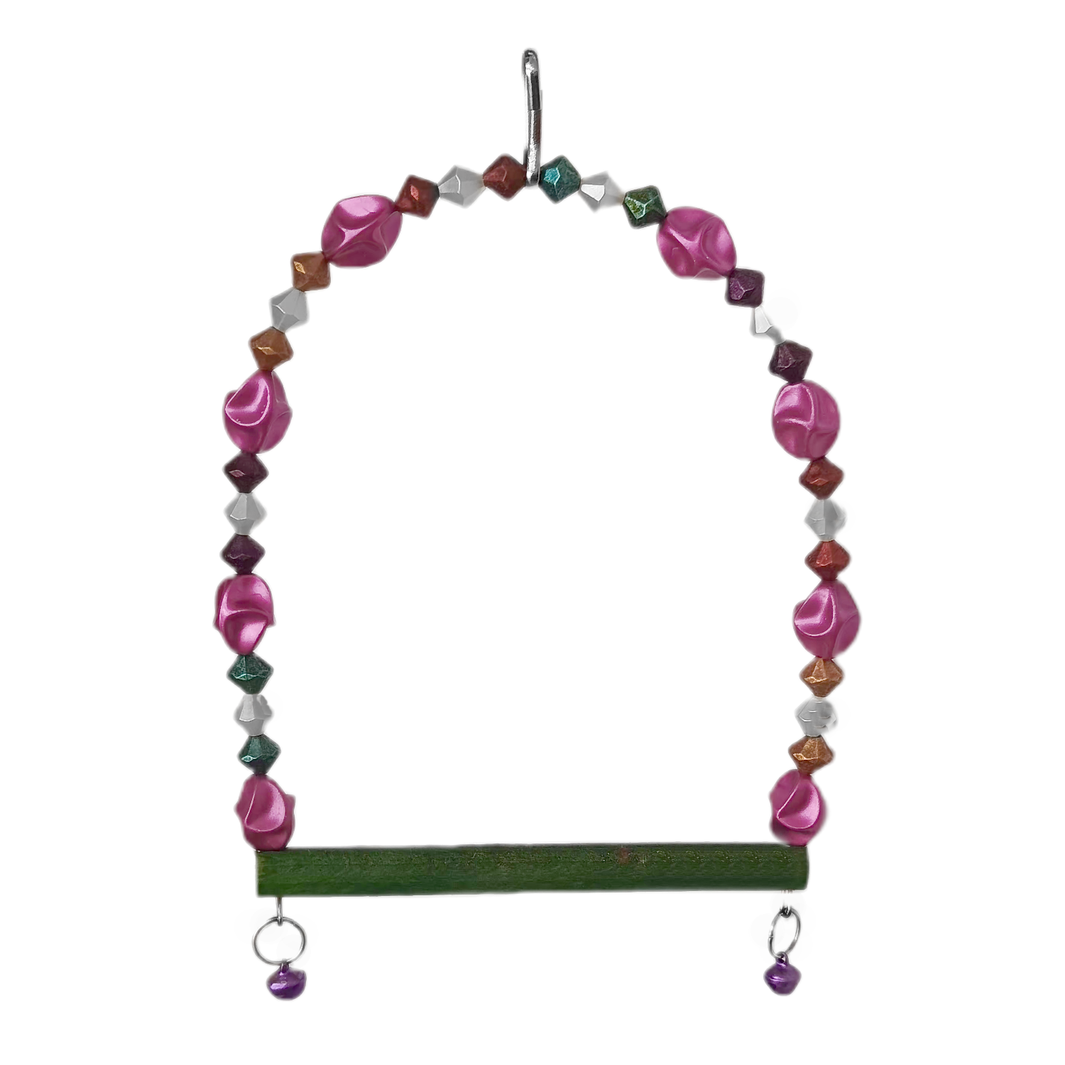 Lisinya205 Boncuklu Ve Tünekli Kuş Salıncağı 10 cm-14 cm Bordo Lisinya205 Boncuklu Ve Tünekli Kuş Salıncağı 10 cm-14 cm Bordo