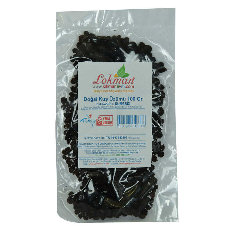 Lisinya214 Kuş Üzümü Doğal 100 Gr Paket