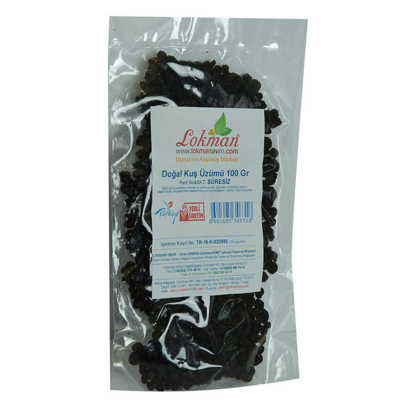 Lisinya214 Kuş Üzümü Doğal 100 Gr Paket