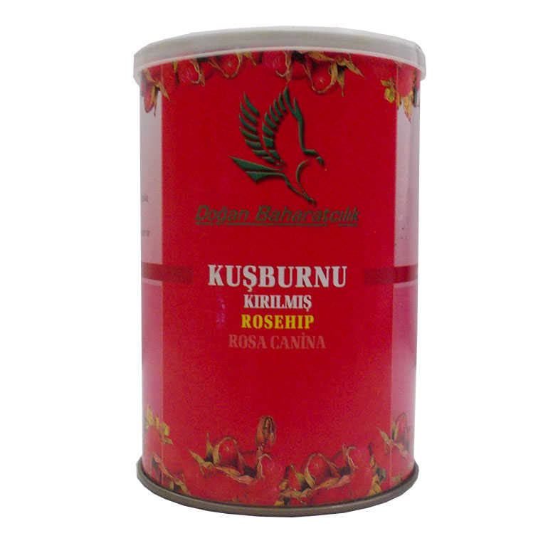 Lisinya214 Kuşburnu Doğal Kırılmış 100 Gr Teneke Kutu