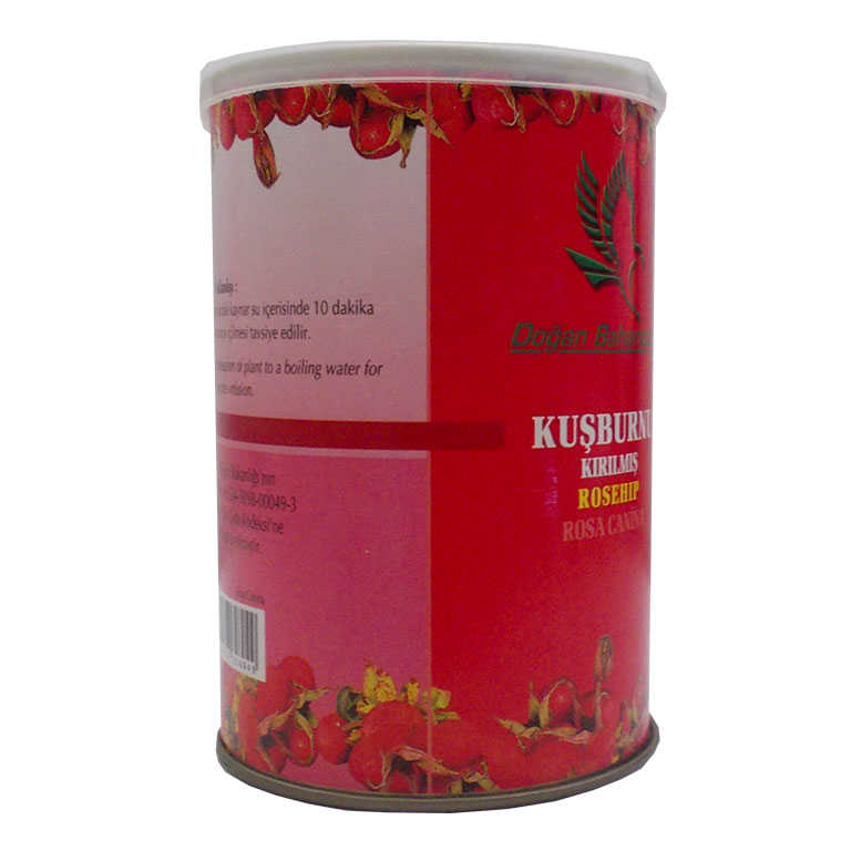 Lisinya214 Kuşburnu Doğal Kırılmış 100 Gr Teneke Kutu