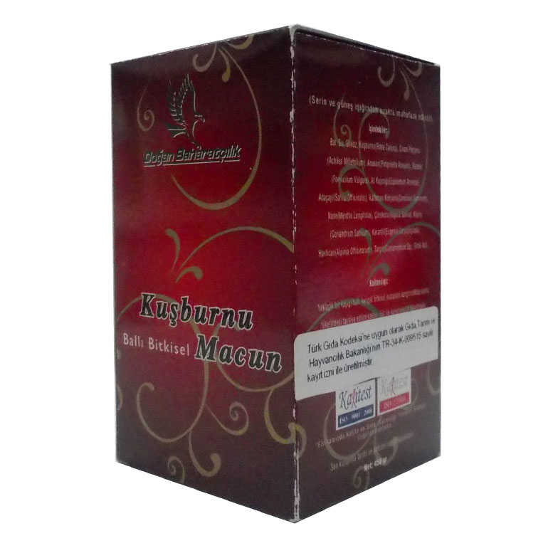 Kuşburnulu Ballı sel Karışım Cam Kavanoz 450 Gr - Lisinya