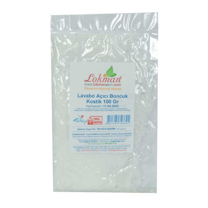 Lisinya214 Lavabo Açıcı Boncuk Kostik 100 Gr Paket