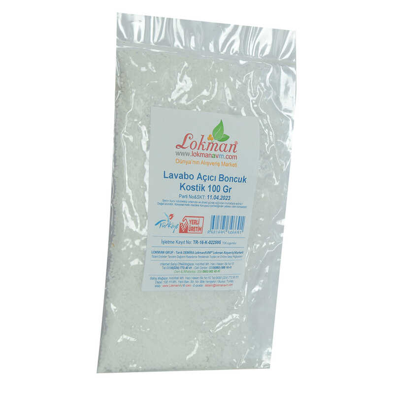 Lisinya214 Lavabo Açıcı Boncuk Kostik 100 Gr Paket