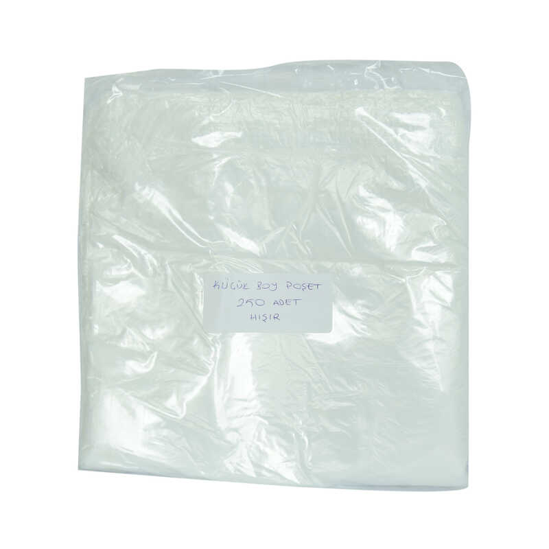 Ekonomik Küçük Boy Atlet Hışır Poşet 38X22 Cm İnce Beyaz 250 Adet 1 Paket - Lisinya