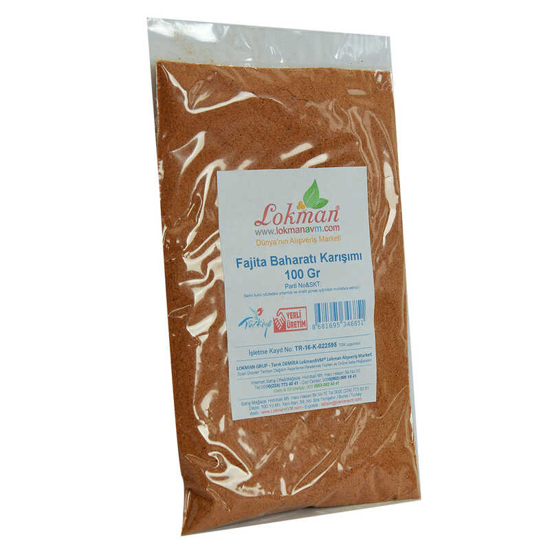 Fajita Baharatı Karışımı 100 Gr Paket - Lisinya