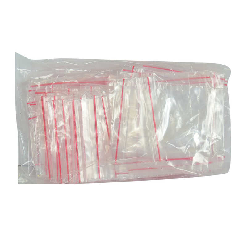 Lisinya214 Kilitli Naylon Torba Poşet 5X5 Cm Şeffaf 100 Adet 1 Paket