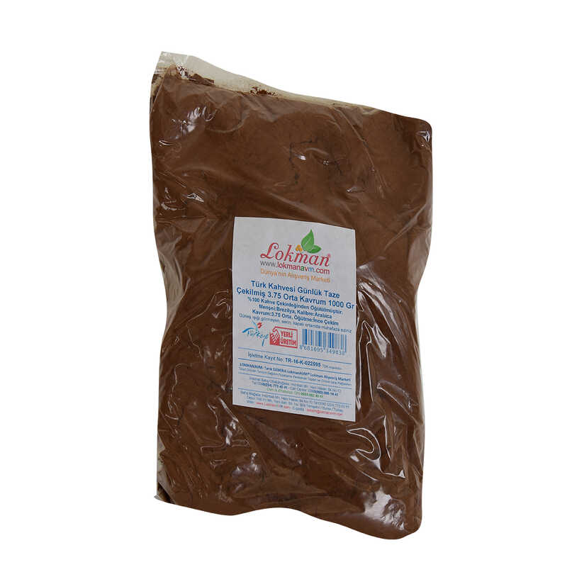 Lisinya214 Türk Kahvesi Günlük Taze Çekilmiş 3.75 Orta Kavrum 1000 Gr Paket