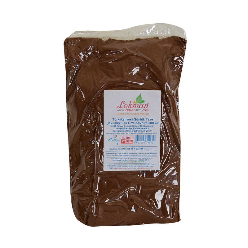 Lisinya214 Türk Kahvesi Günlük Taze Çekilmiş 3.75 Orta Kavrum 500 Gr Paket