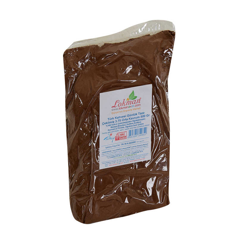 Lisinya214 Türk Kahvesi Günlük Taze Çekilmiş 3.75 Orta Kavrum 500 Gr Paket