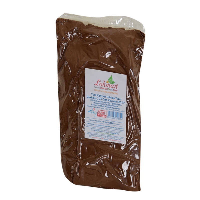 Lisinya214 Türk Kahvesi Günlük Taze Çekilmiş 3.75 Orta Kavrum 500 Gr Paket