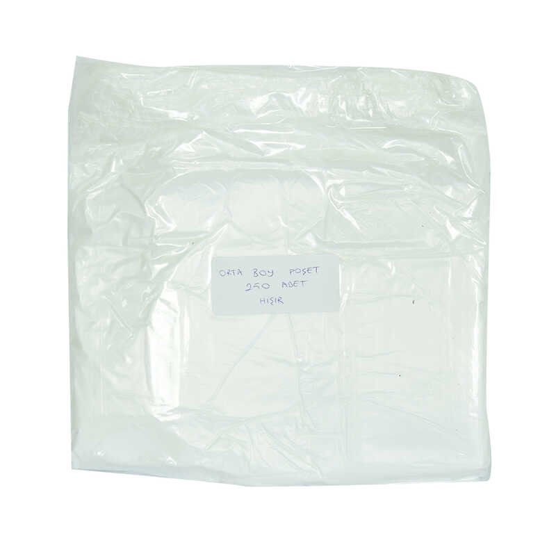 Ekonomik Orta Boy Atlet Hışır Poşet 43X25 Cm İnce Beyaz 250 Adet 1 Paket - Lisinya