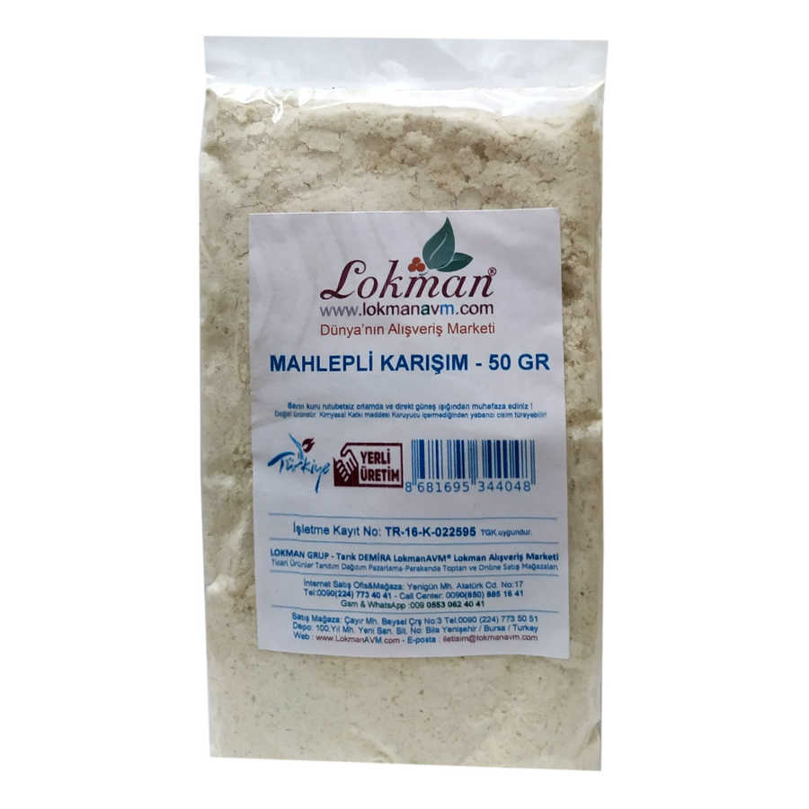 Lisinya214 Mahlepli Karışım Pasta Kurabiye Poğaça Katığı 50 Gr Paket